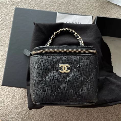 chanel mini vanity case bag|More.